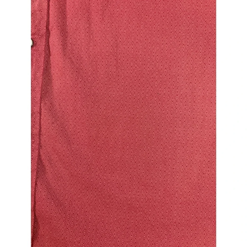 Rafter C Cowboy Collection ProFlex45 Western Pearl Snap‎ Cotton Red Mens XXL